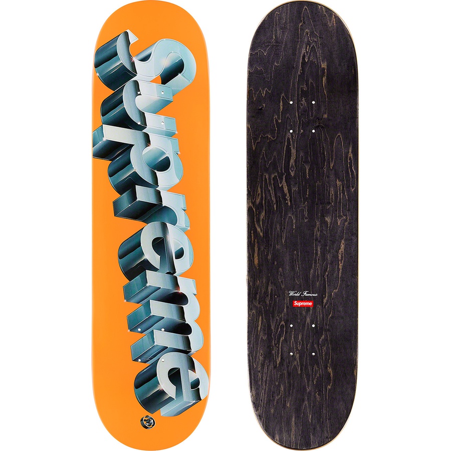 Details on Chrome Logo Skateboard Orange - 8.25" x 32" from spring summer
                                                    2020 (Price is $50)