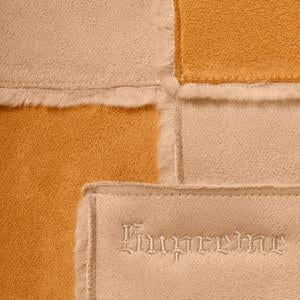 faux suede patchwork hooded jacket
