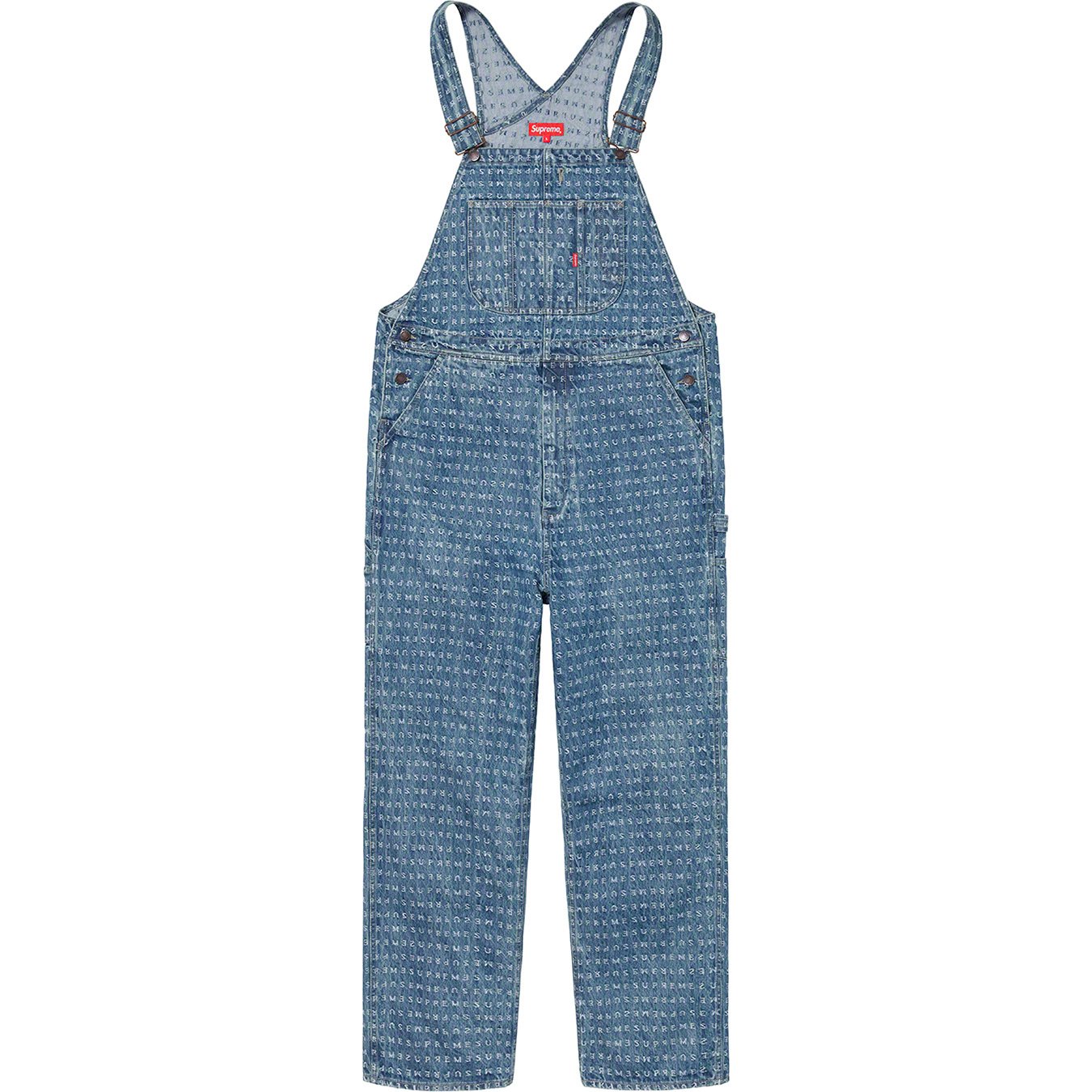 Jacquard Logos Denim Overalls - spring summer 2020 - Supreme