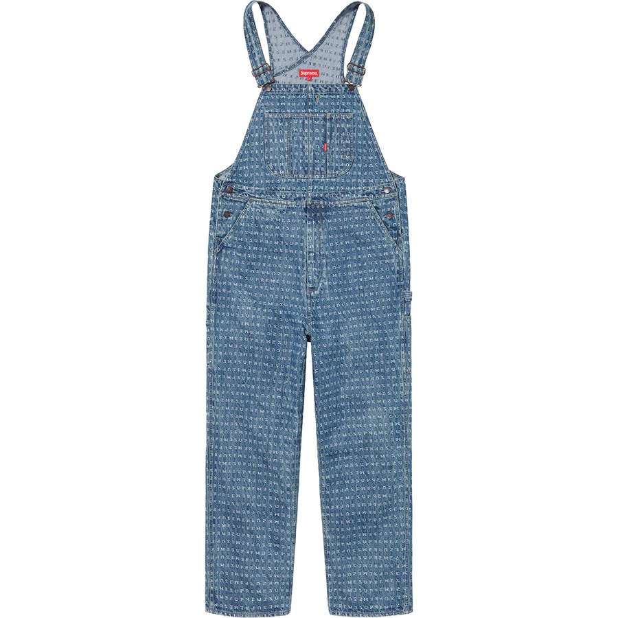 Details on Jacquard Logos Denim Overalls Blue from spring summer
                                                    2020 (Price is $198)