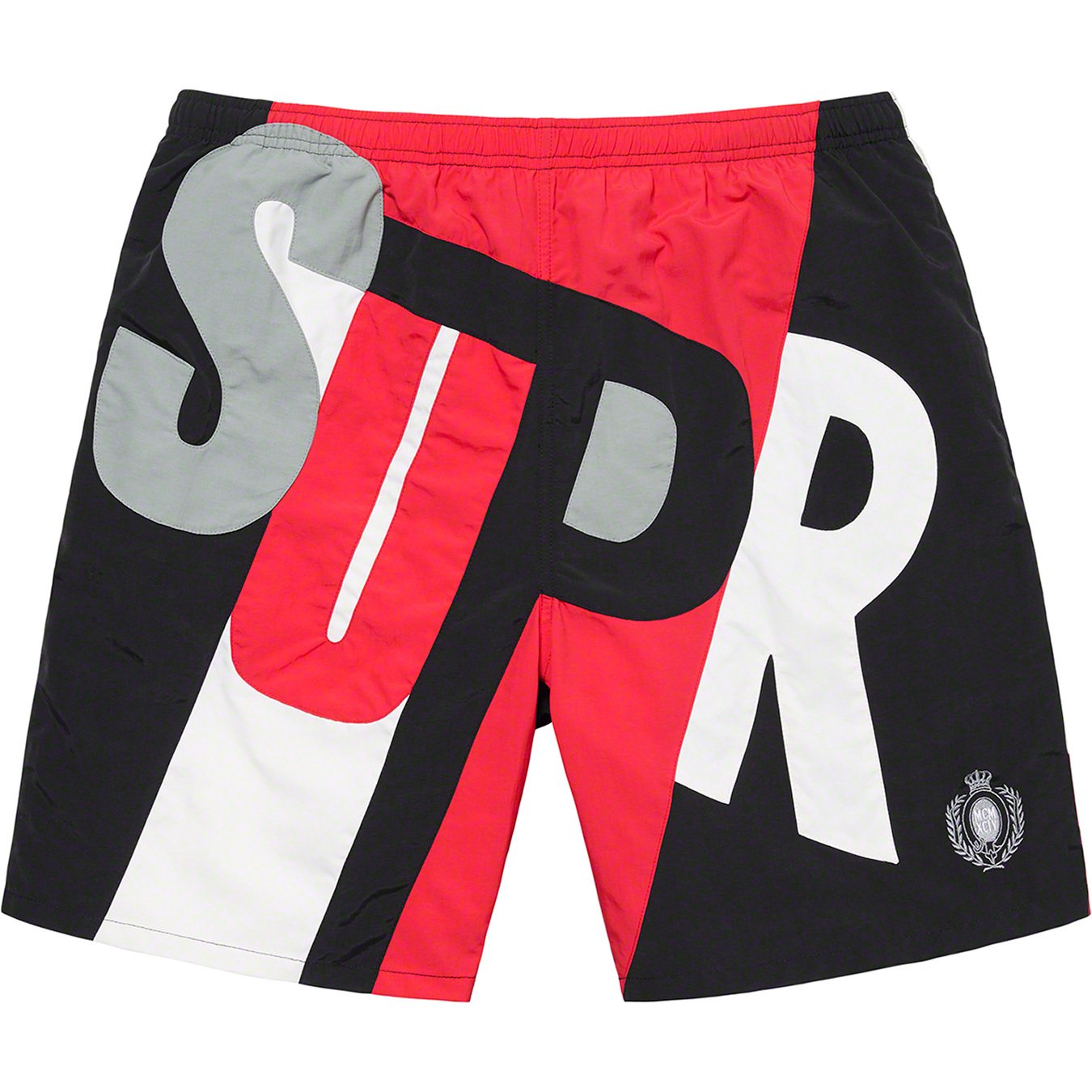 Supreme Supreme big letters swim shorts size (medium)