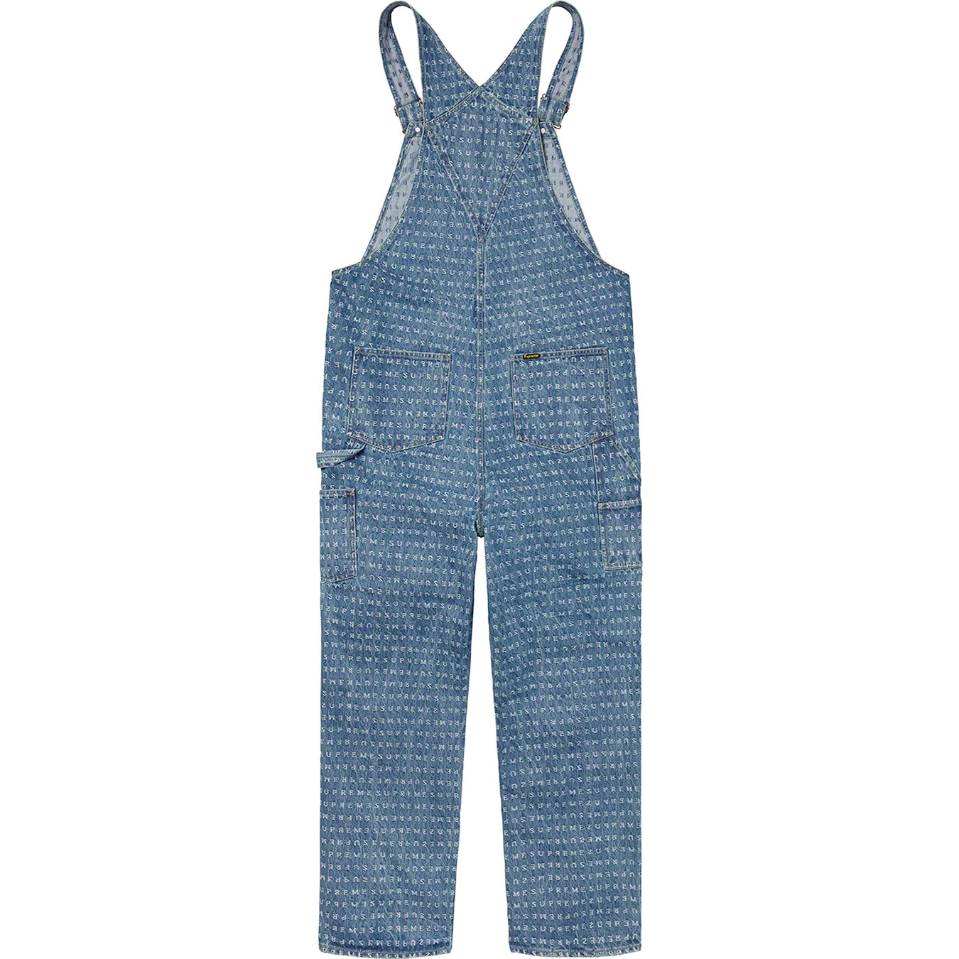 Jacquard Logos Denim Overalls - spring summer 2020 - Supreme