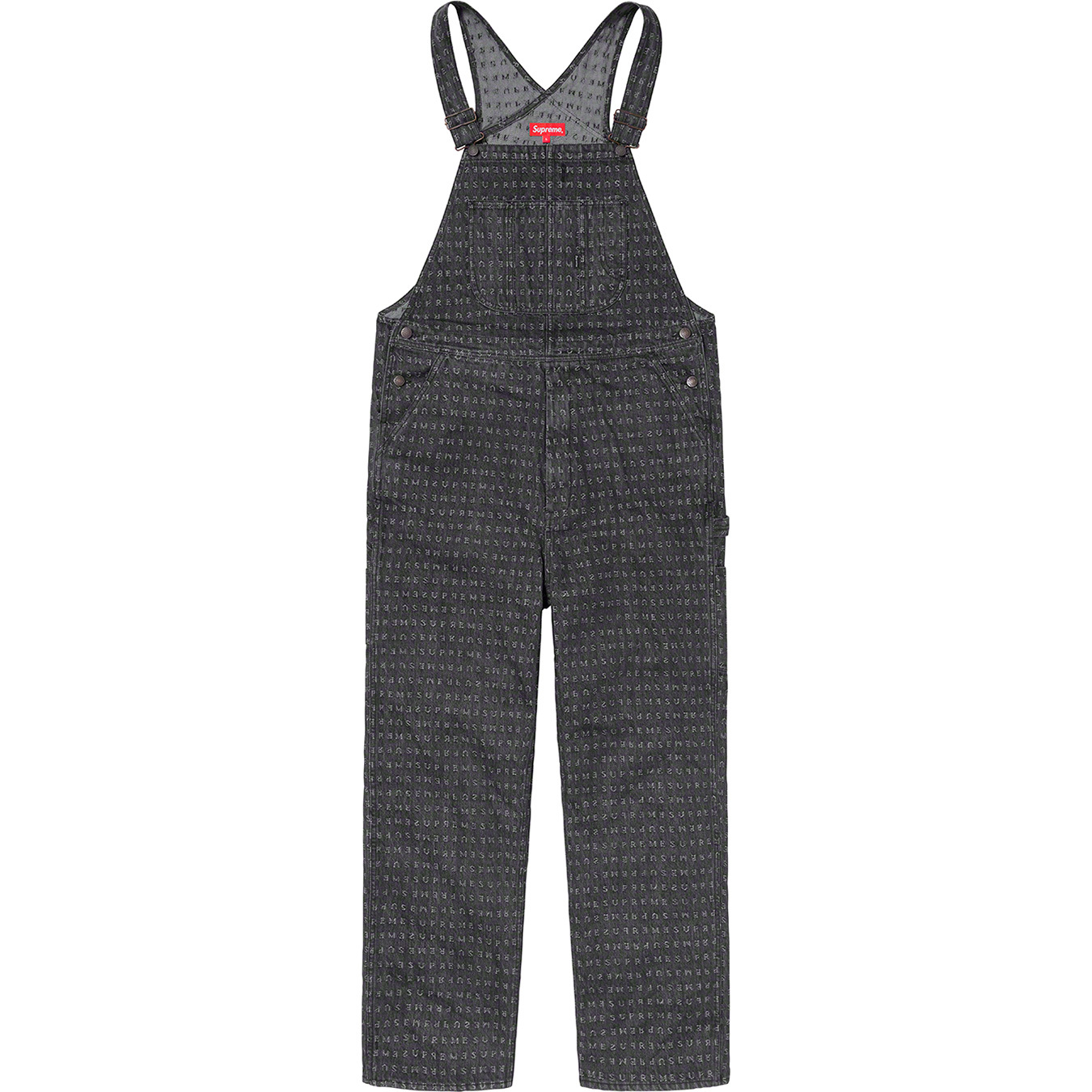 Jacquard Logos Denim Overalls - spring summer 2020 - Supreme