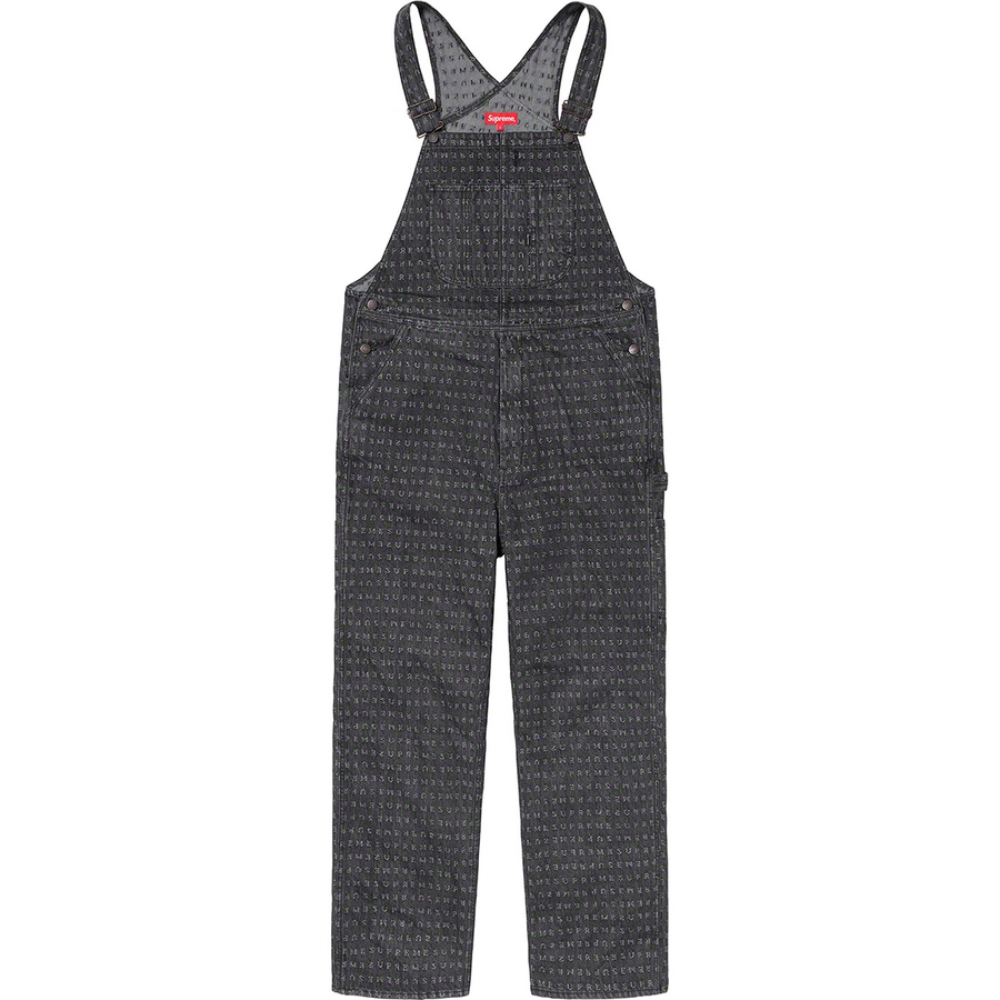 Details on Jacquard Logos Denim Overalls Black from spring summer
                                                    2020 (Price is $198)