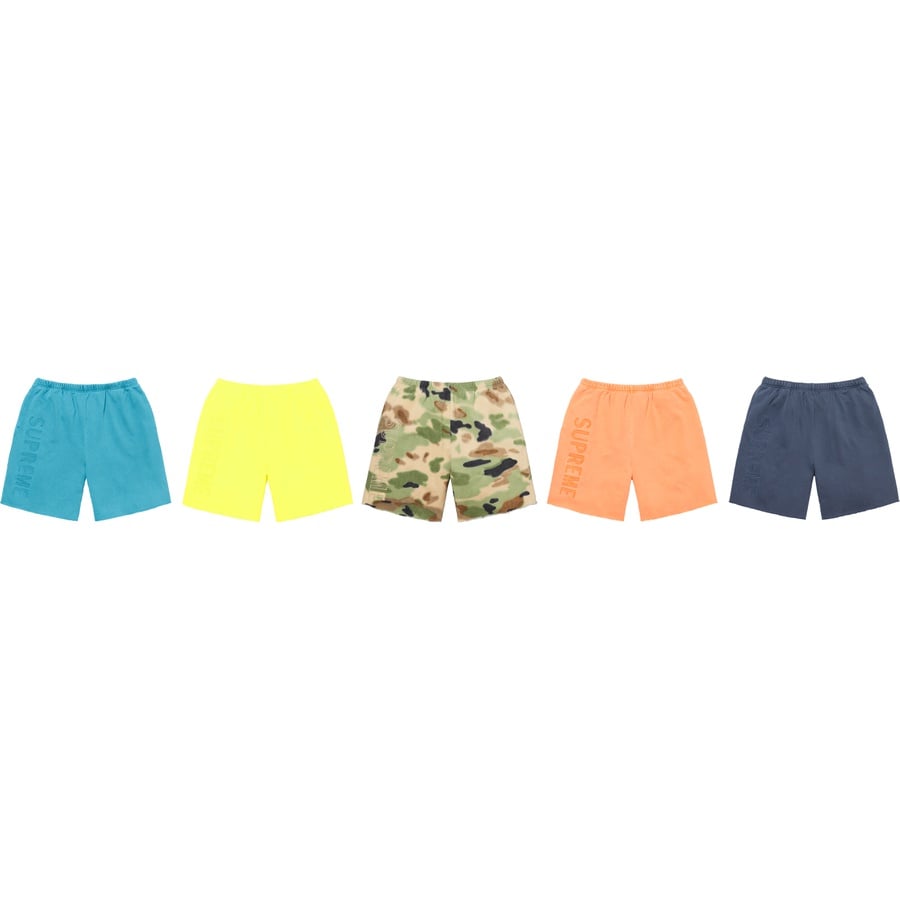 Supreme Overdyed Sweatshort released during spring summer 20 season