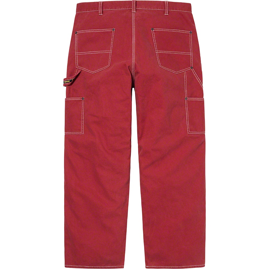 Details on Double Knee Painter Pant Red from spring summer
                                                    2020 (Price is $148)
