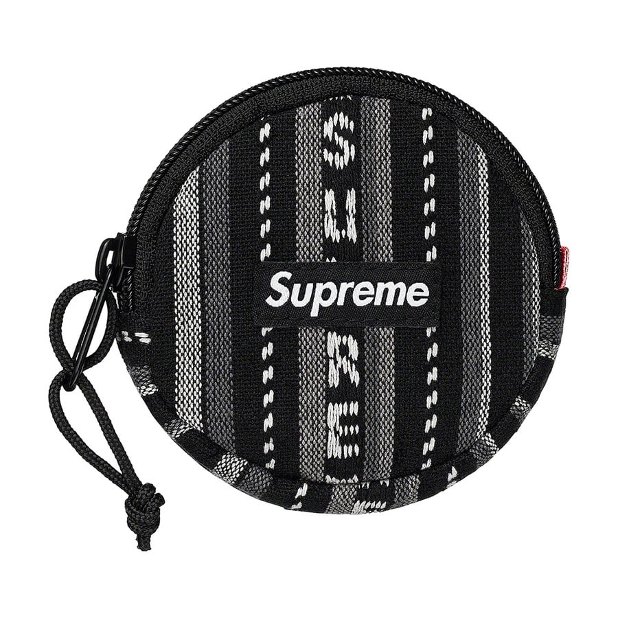 Details on Woven Stripe Coin Pouch Black from spring summer
                                                    2020 (Price is $12)