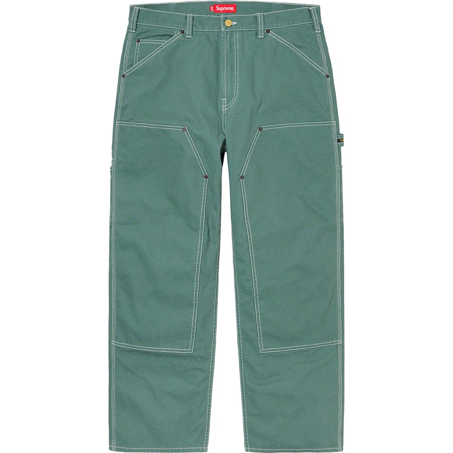 Details on Double Knee Painter Pant Work Green from spring summer
                                                    2020 (Price is $148)