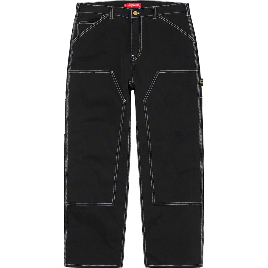 Details on Double Knee Painter Pant Black from spring summer
                                                    2020 (Price is $148)