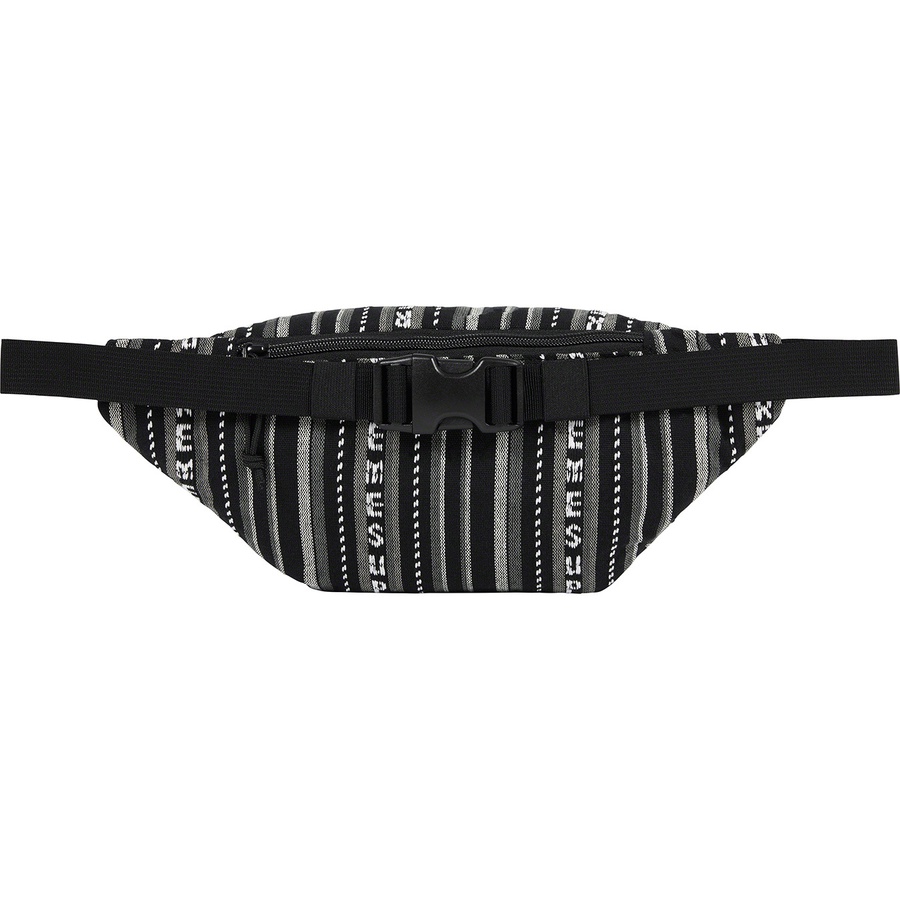 Details on Woven Stripe Waist Bag Black from spring summer 2020 (Price is $48)