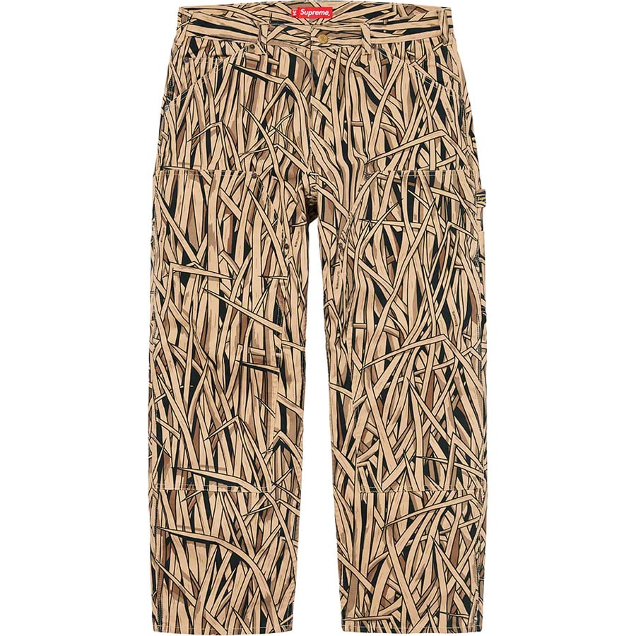 Details on Double Knee Painter Pant Marsh Camo from spring summer
                                                    2020 (Price is $148)