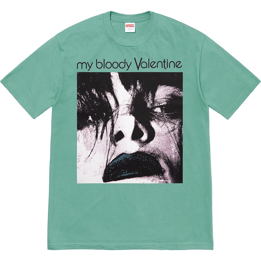 Details on My Bloody Valentine Supreme Feed Me With Your Kiss Tee Dusty Teal from spring summer
                                                    2020 (Price is $48)
