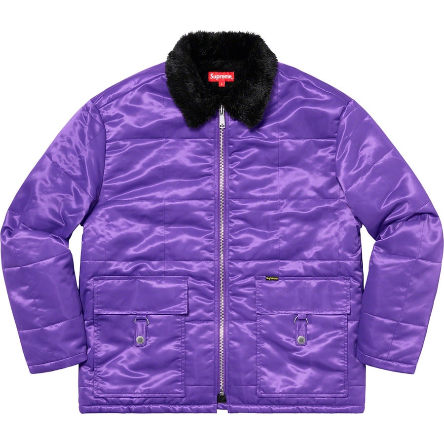 Details on Quilted Cordura Lined Jacket Purple from spring summer
                                                    2020 (Price is $218)