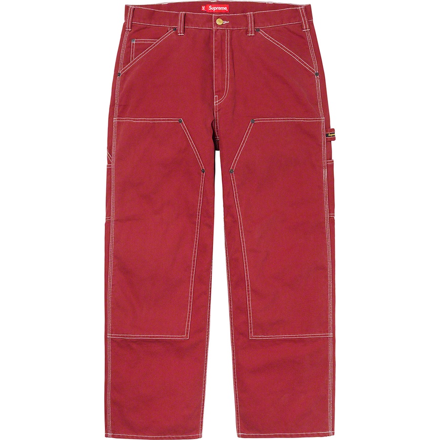 Details on Double Knee Painter Pant Red from spring summer
                                                    2020 (Price is $148)