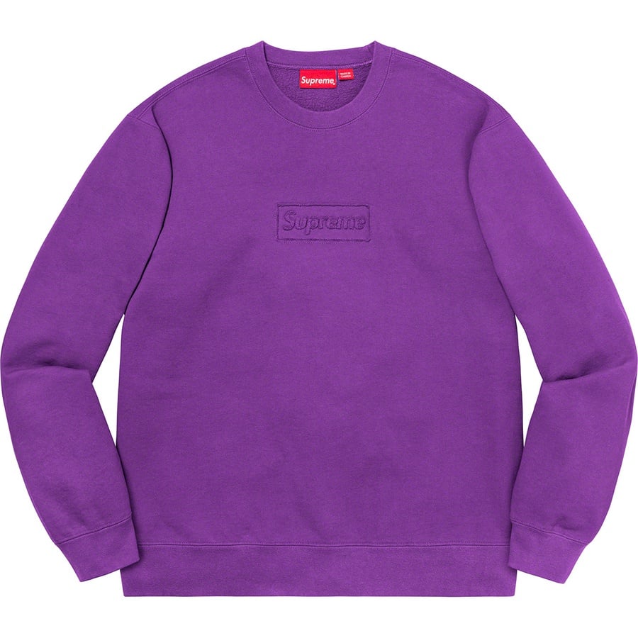 supreme Cutout Logo Crewneck "Natural"