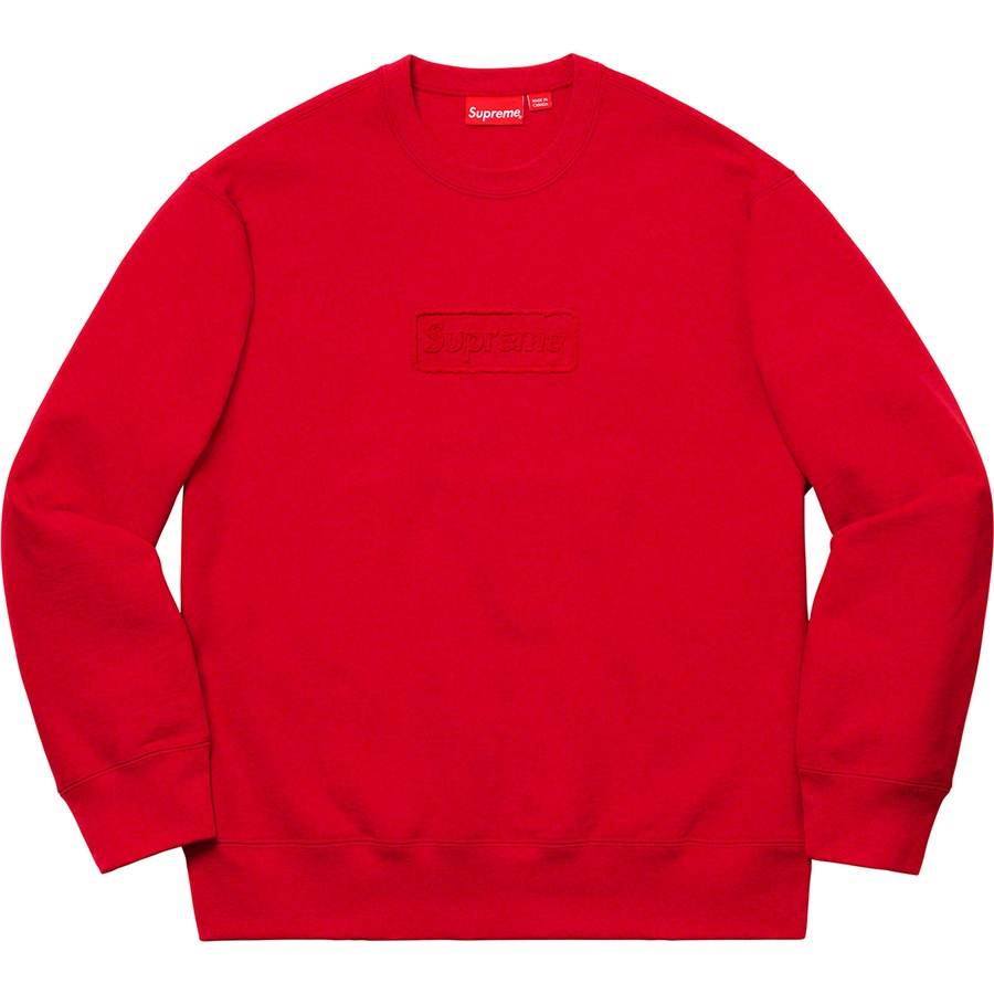 Details on Cutout Logo Crewneck Red from spring summer
                                                    2020 (Price is $158)