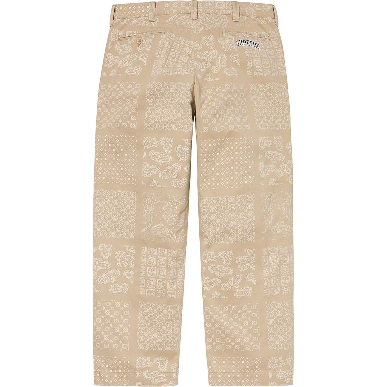 Paisley Grid Chino Pant - Supreme Community