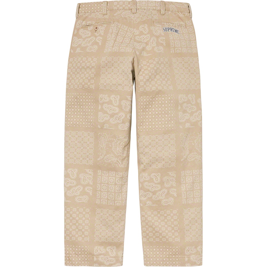 Details on Paisley Grid Chino Pant Khaki from spring summer
                                                    2020 (Price is $148)
