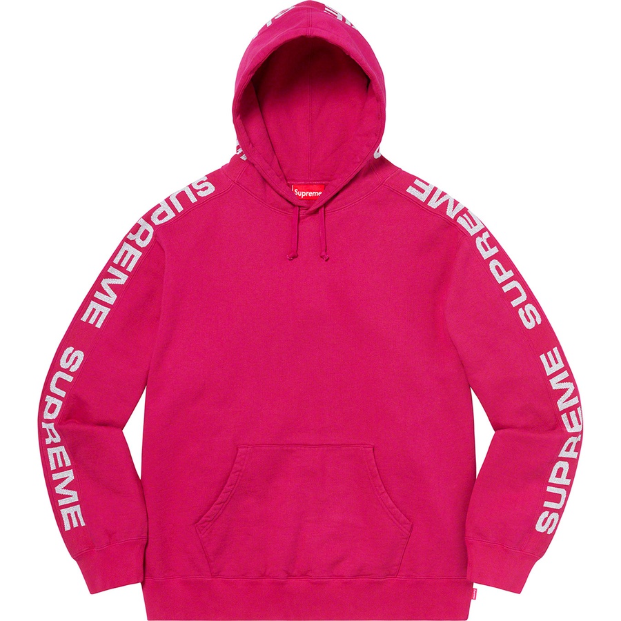 Details on Metallic Rib Hooded Sweatshirt Fuchsia from spring summer
                                                    2020 (Price is $158)