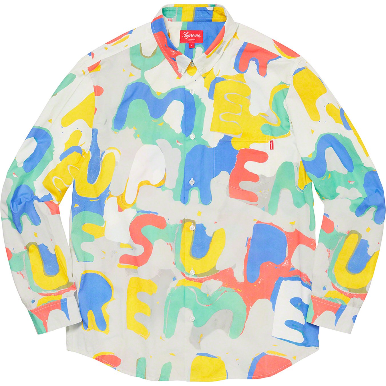 Supreme paintedlogo shirt L