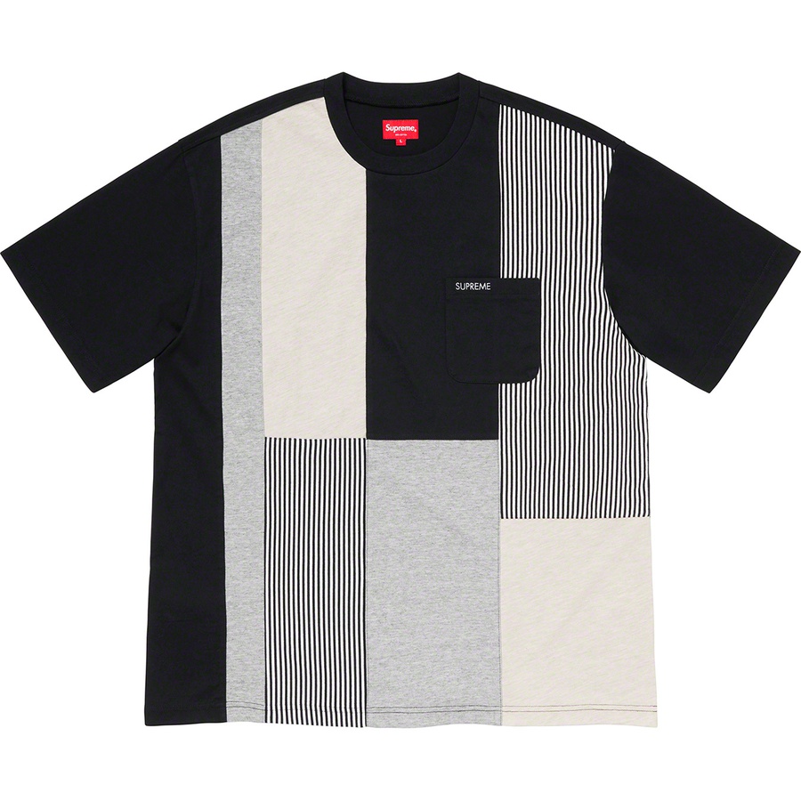 Details on Patchwork Pocket Tee Black from spring summer 2020 (Price is $78)