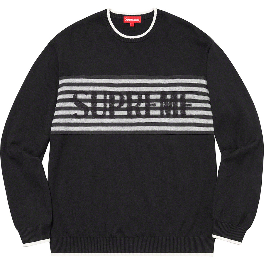 Details on Chest Stripe Sweater Black from spring summer
                                                    2020 (Price is $138)