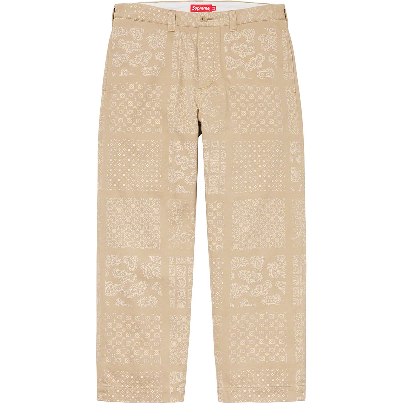 Paisley Grid Chino Pant - spring summer 2020 - Supreme