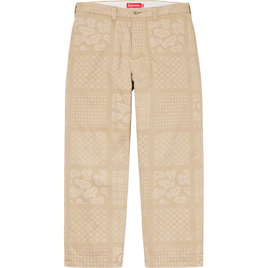 Details on Paisley Grid Chino Pant Khaki from spring summer
                                                    2020 (Price is $148)
