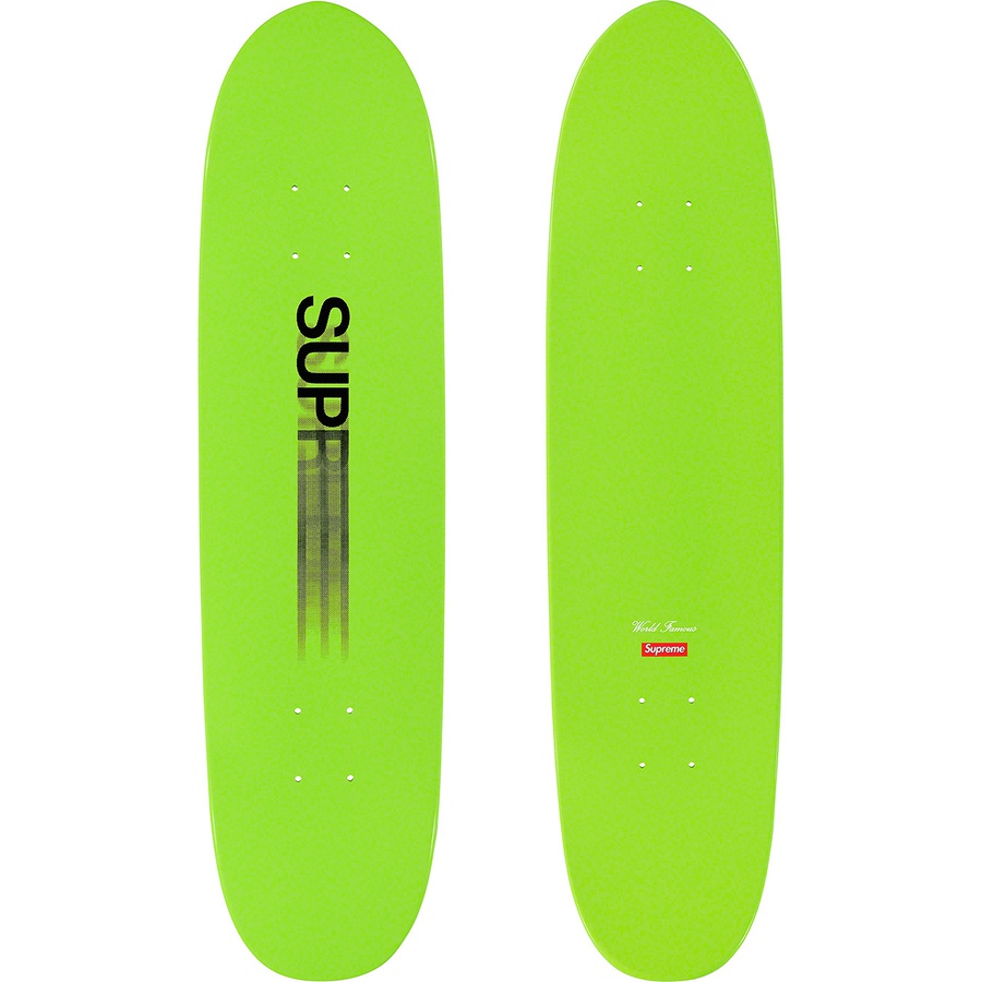 Supreme Motion Logo Cruiser Skateboard (SS20) - Lime - 7.75" x 31.25" - $50
