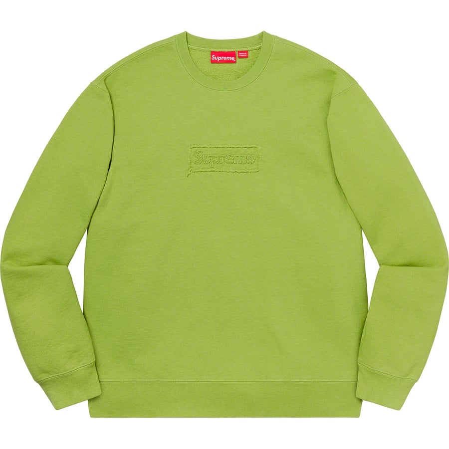 Details on Cutout Logo Crewneck Lime from spring summer
                                                    2020 (Price is $158)