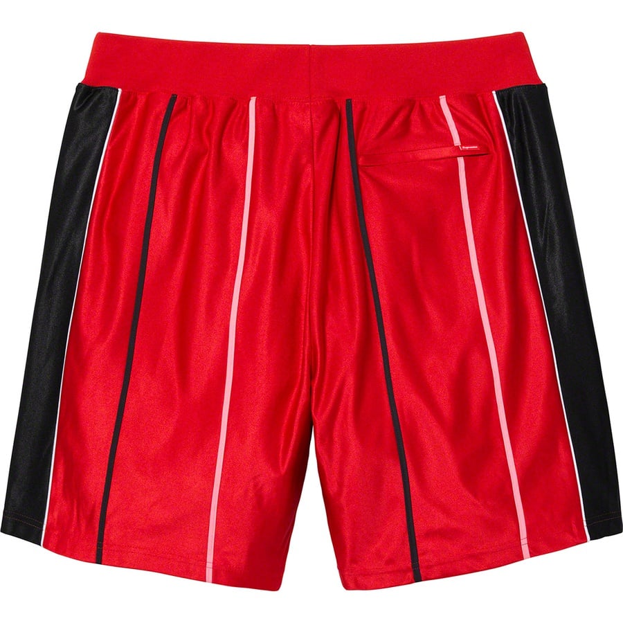 Details on St. Supreme Basketball Short Red from spring summer 2020 (Price is $118)