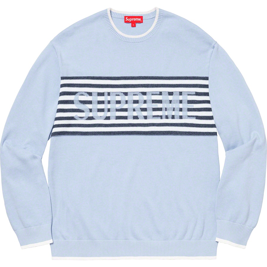 Details on Chest Stripe Sweater Light Blue from spring summer
                                                    2020 (Price is $138)