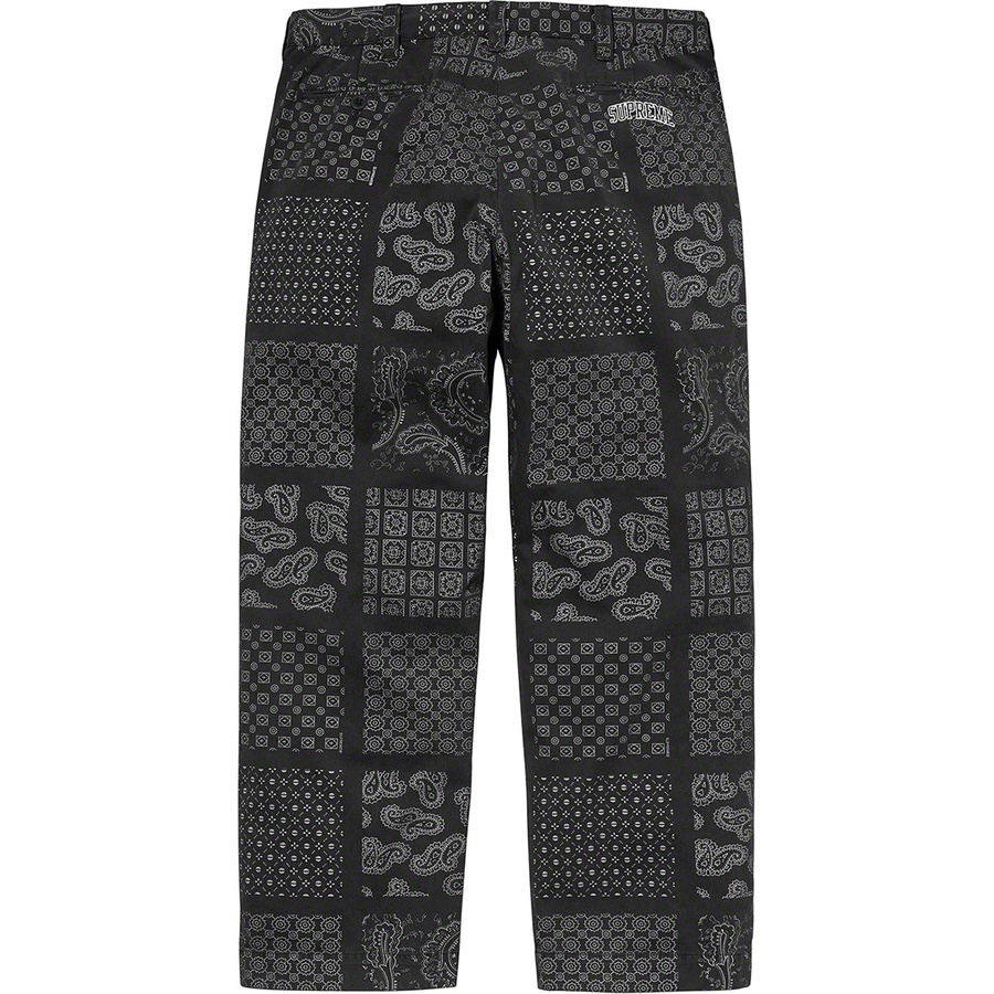 Details on Paisley Grid Chino Pant Black from spring summer
                                                    2020 (Price is $148)