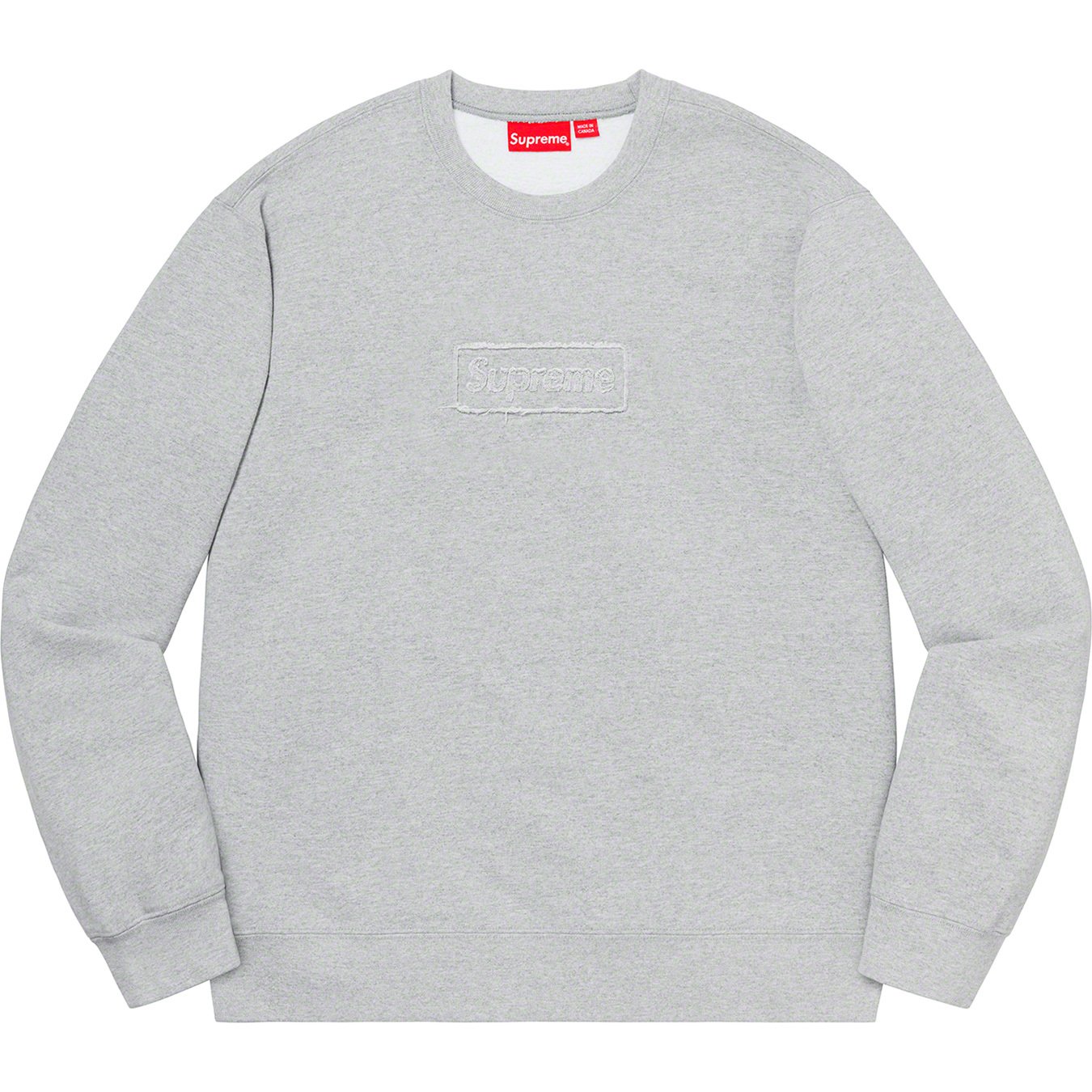 supreme cutout  logo crewneck