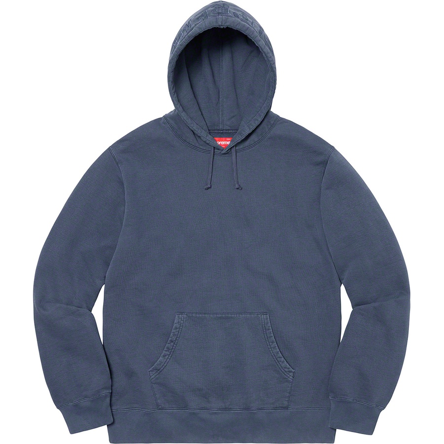Details on Overdyed Hooded Sweatshirt Navy from spring summer
                                                    2020 (Price is $148)