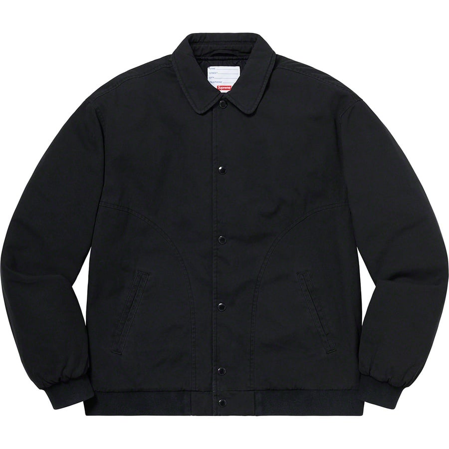 Details on Twill Varsity Jacket Black from spring summer
                                                    2020 (Price is $168)