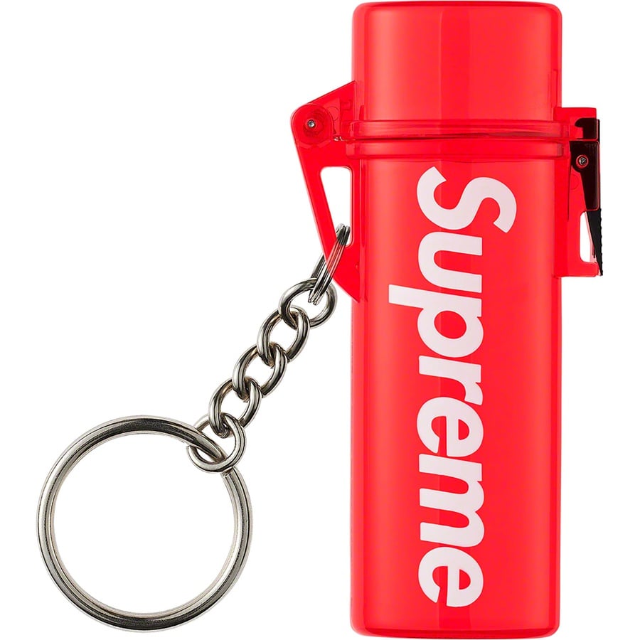 Supreme Waterproof Lighter Case Keychain (SS20) - Red - $8