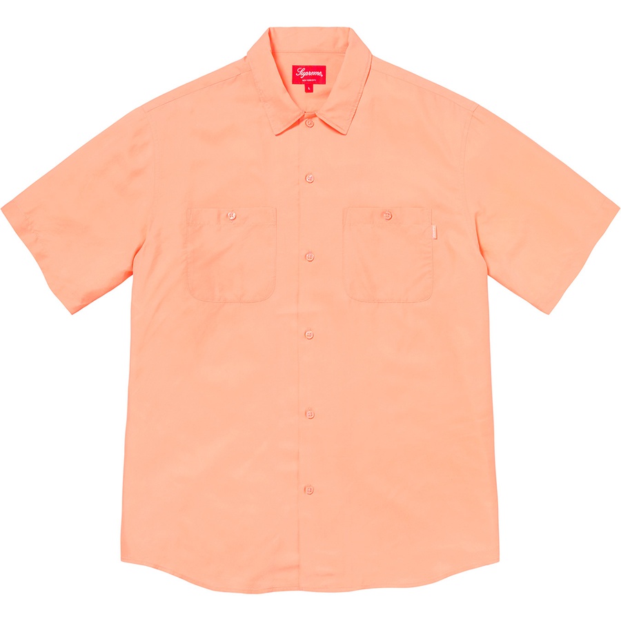 Details on Silk S S Work Shirt Peach from spring summer
                                                    2020 (Price is $158)