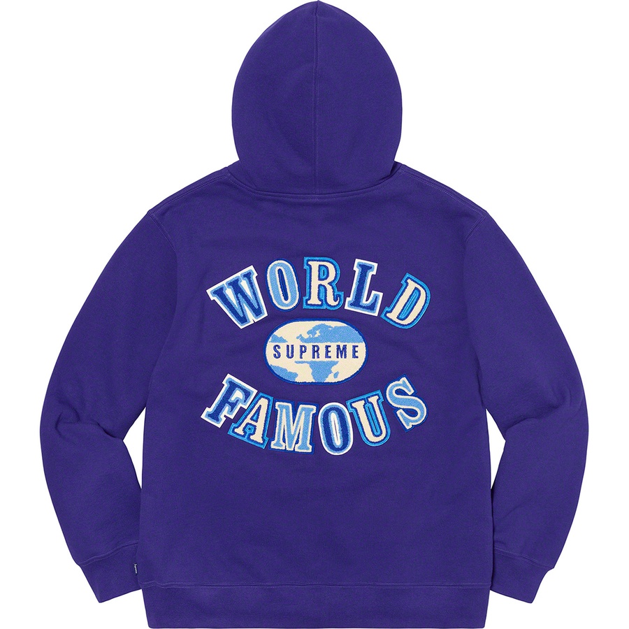 Details on World Famous Zip Up Hooded Sweatshirt Dark Royal from spring summer
                                                    2020 (Price is $168)