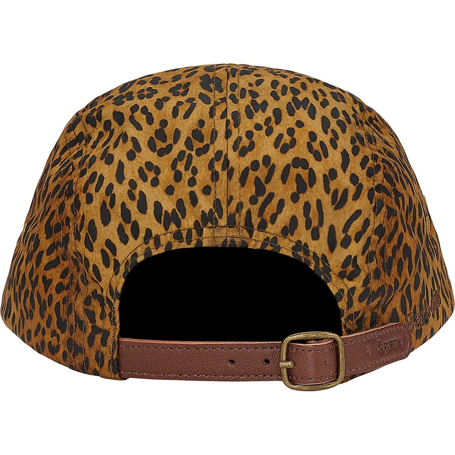 Details on Supreme Barbour Waxed Cotton Camp Cap Leopard from spring summer
                                                    2020 (Price is $54)