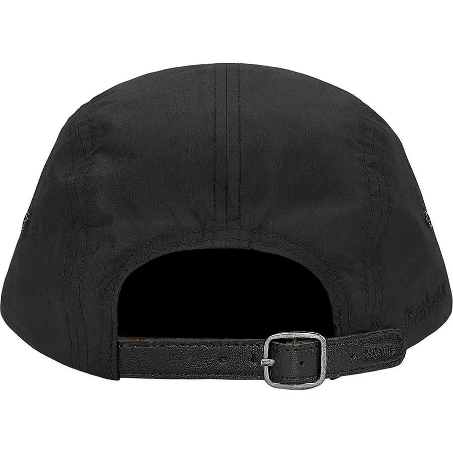 Details on Supreme Barbour Waxed Cotton Camp Cap Black from spring summer
                                                    2020 (Price is $54)