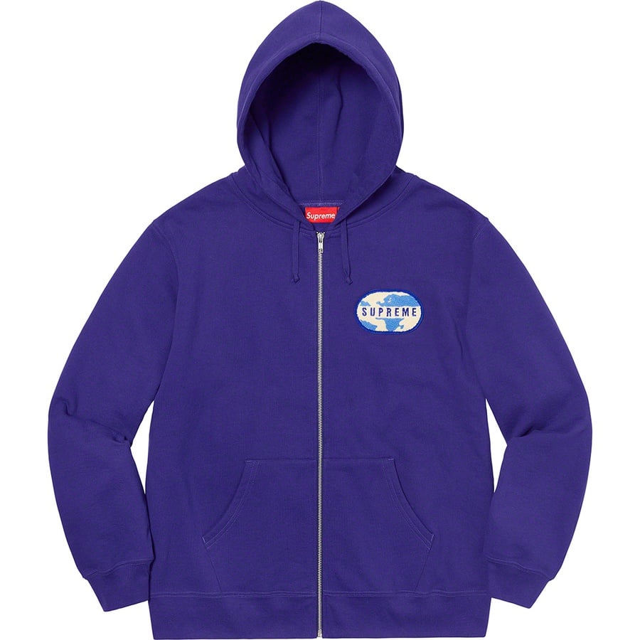 Details on World Famous Zip Up Hooded Sweatshirt Dark Royal from spring summer
                                                    2020 (Price is $168)