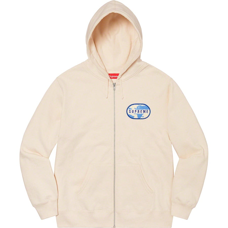 Details on World Famous Zip Up Hooded Sweatshirt Natural from spring summer
                                                    2020 (Price is $168)