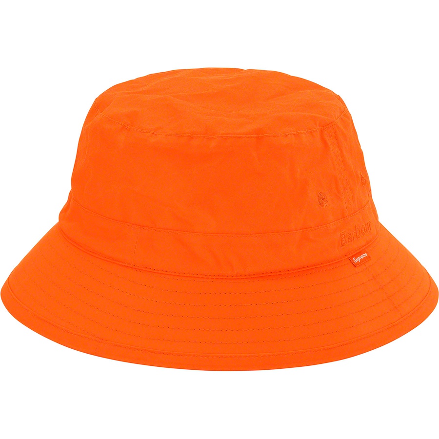 Details on Supreme Barbour Waxed Cotton Crusher Orange from spring summer 2020 (Price is $68)