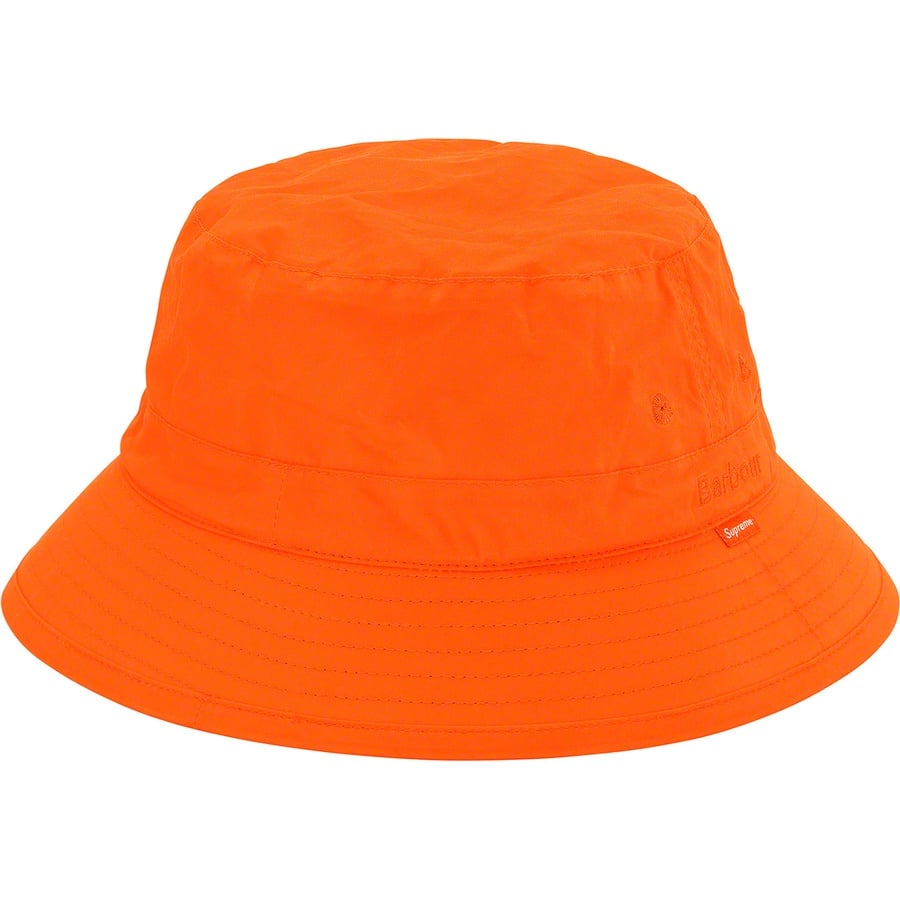 Details on Supreme Barbour Waxed Cotton Crusher Orange from spring summer
                                                    2020 (Price is $68)