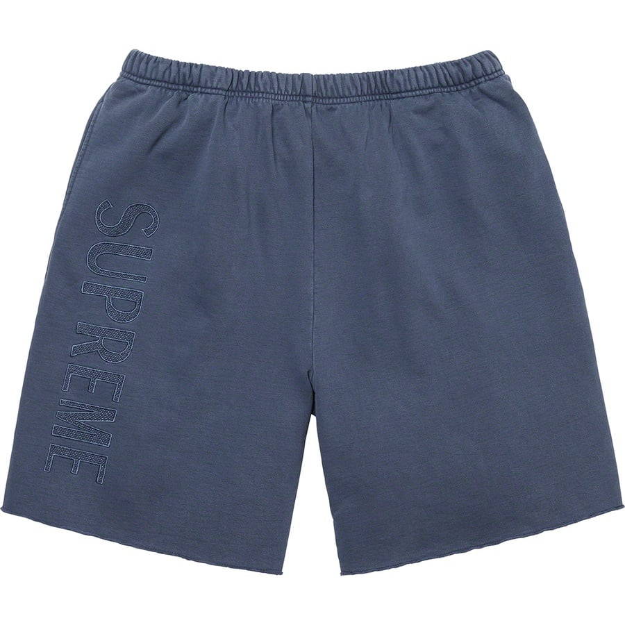 Details on Overdyed Sweatshort Navy from spring summer
                                                    2020 (Price is $118)