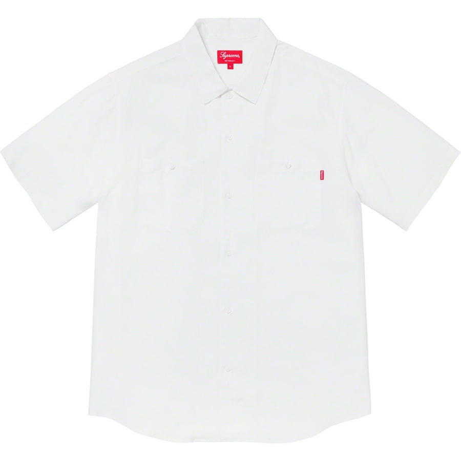 Details on Silk S S Work Shirt White from spring summer
                                                    2020 (Price is $158)