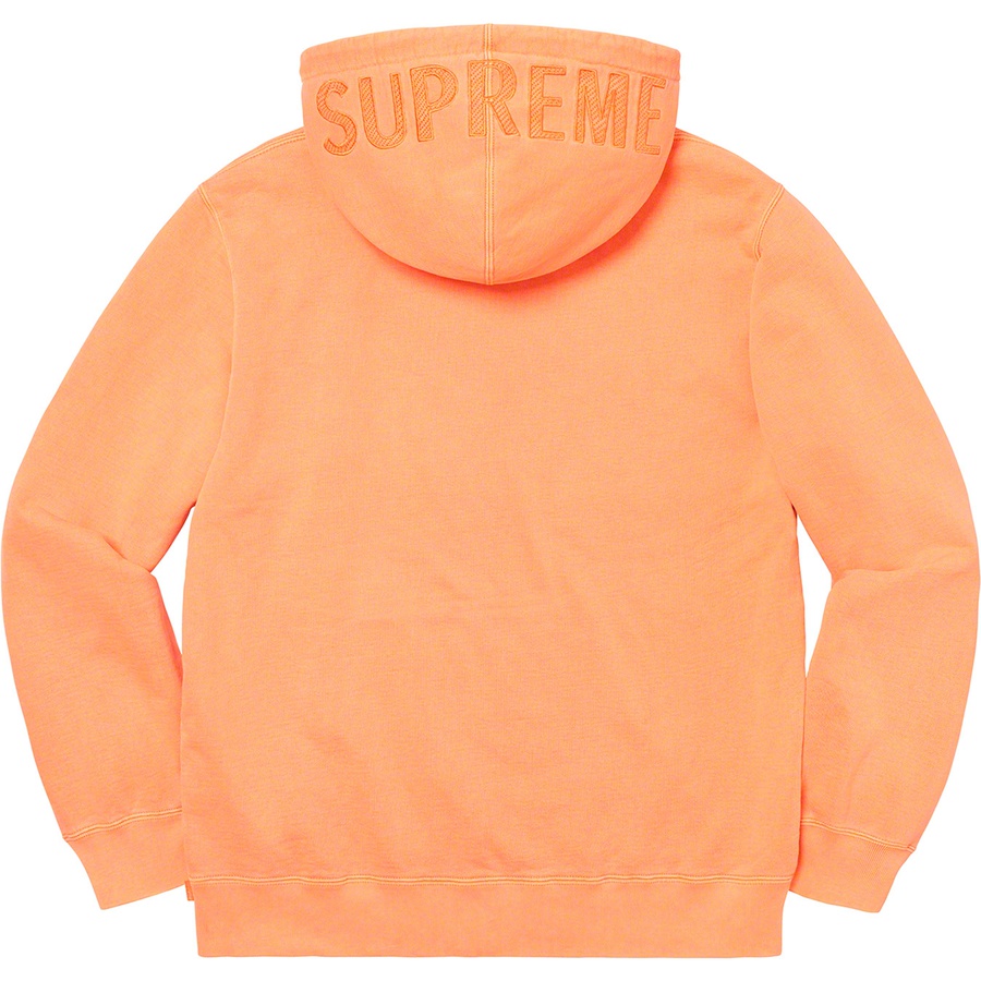 Details on Overdyed Hooded Sweatshirt Bright Peach from spring summer
                                                    2020 (Price is $148)