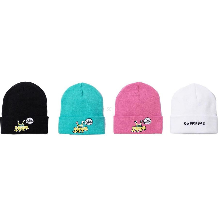 Details on Daniel Johnston Beanie from spring summer
                                            2020 (Price is $36)