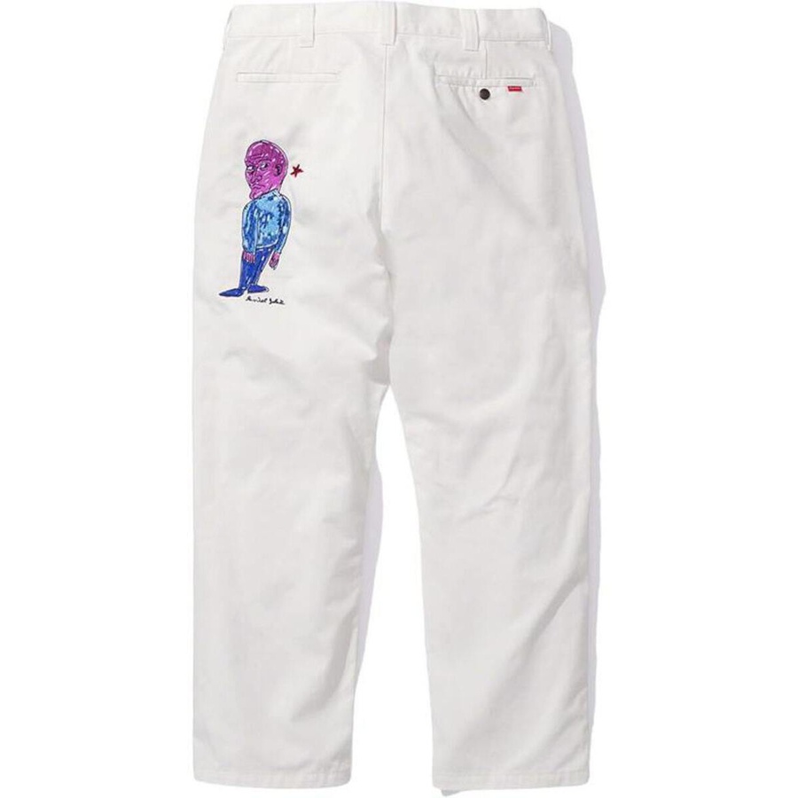 Details on Daniel Johnston Embroidered Work Pant None from spring summer
                                                    2020 (Price is $158)